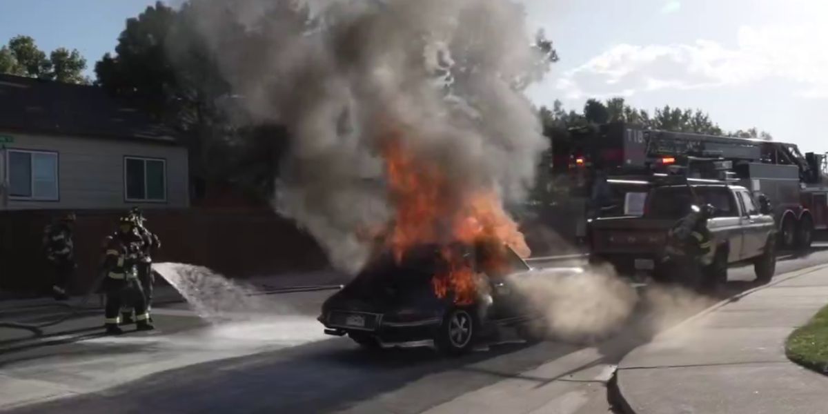 One Person Severely Burned in Vehicle Fire Near Downtown Colorado Springs, Smoke Still Visible in Area