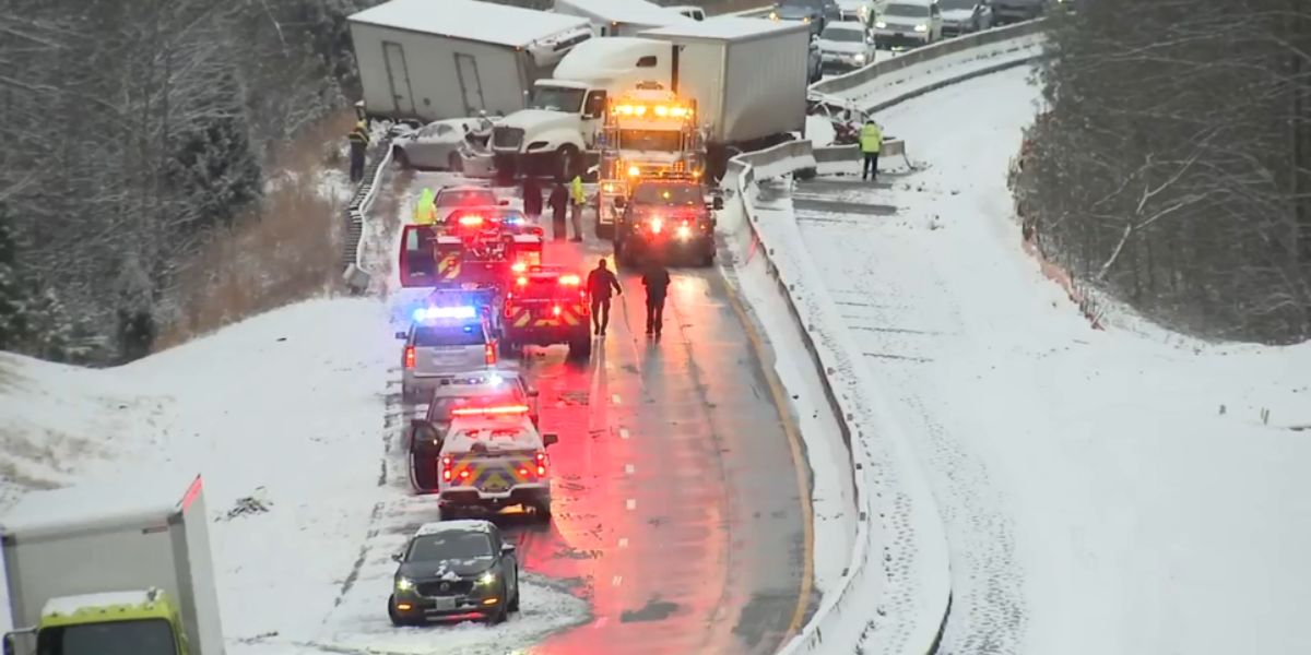 Tragic 53-vehicle Pileup on I-40 in Orange County Kills 78-year-old Woman, Multiple Crashes Reported Across North Carolina