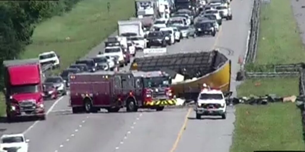 Two-semi Crash on I-95 in St. Johns County Closes All Northbound Lanes