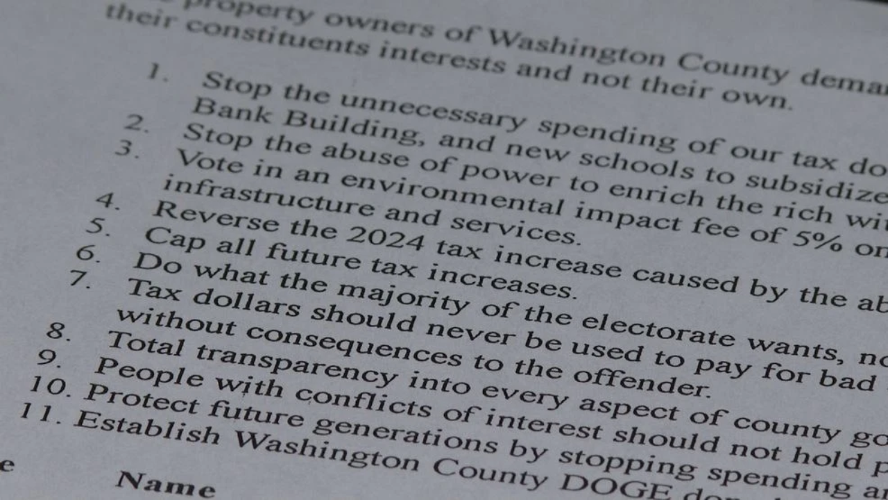 Petition Against Tax Increase in Washington County Gains Over 1,000 Signatures From Concerned Residents