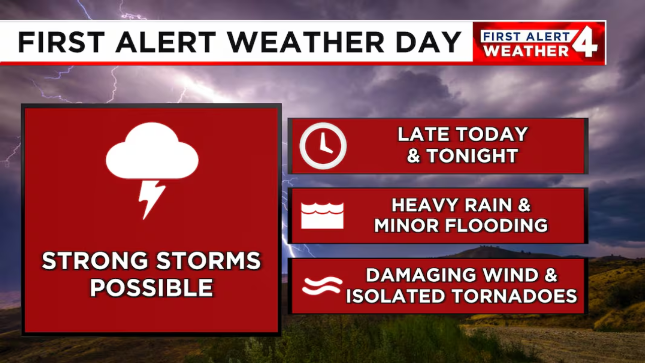 Weather Alert Issued as Severe Thunderstorms, Hail, and Wind Expected This Evening