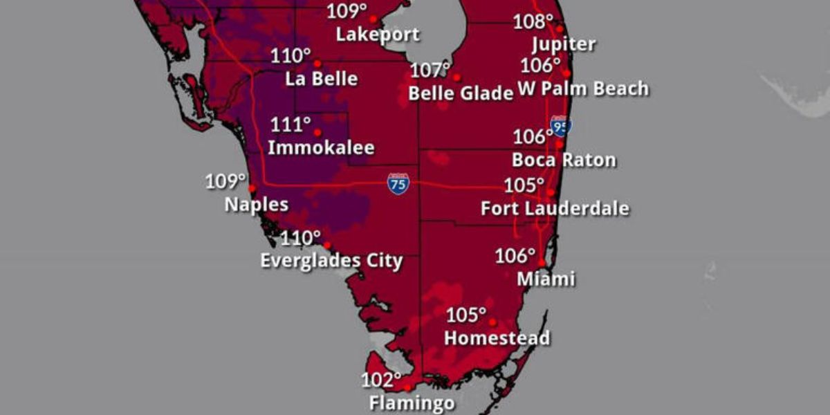 Dangerous Heat Index of Up to 111°F Forecast for Florida Through Tuesday