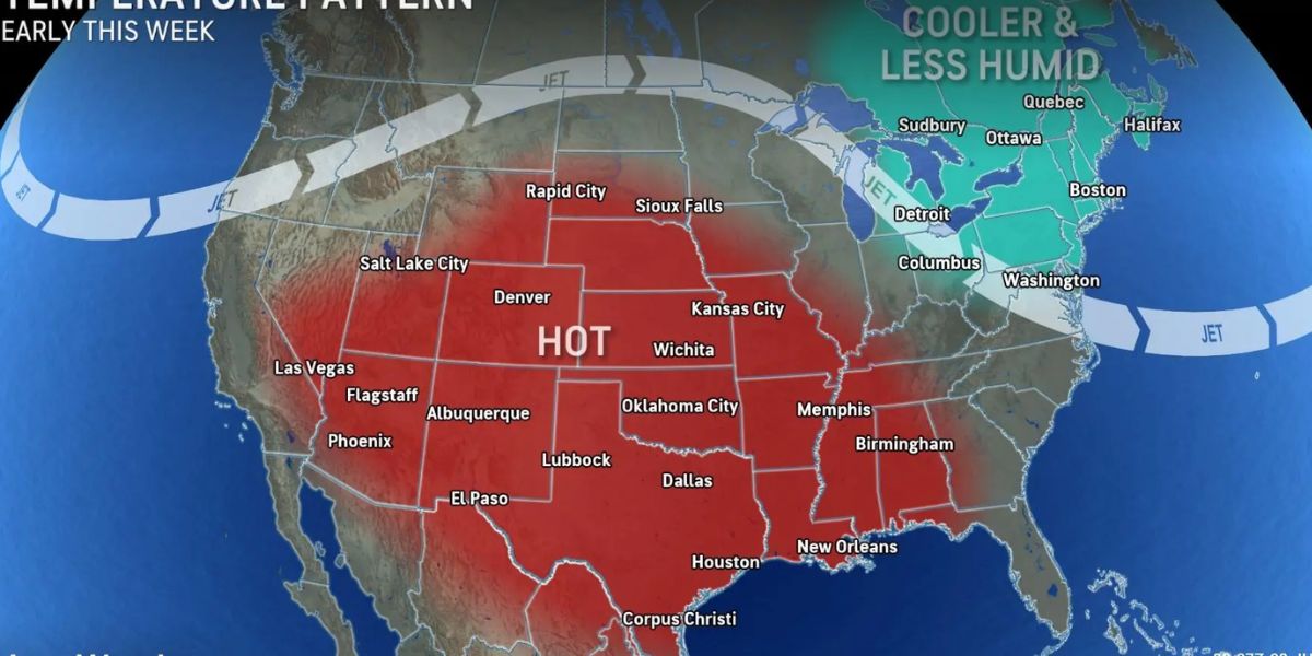 Heat Dome Scorches U.S. Over 100 Million to Feel 100°+ Temperatures