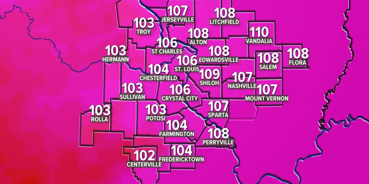 Midwest Heat Alert: Extreme Temperatures Bake Missouri, Illinois Cities