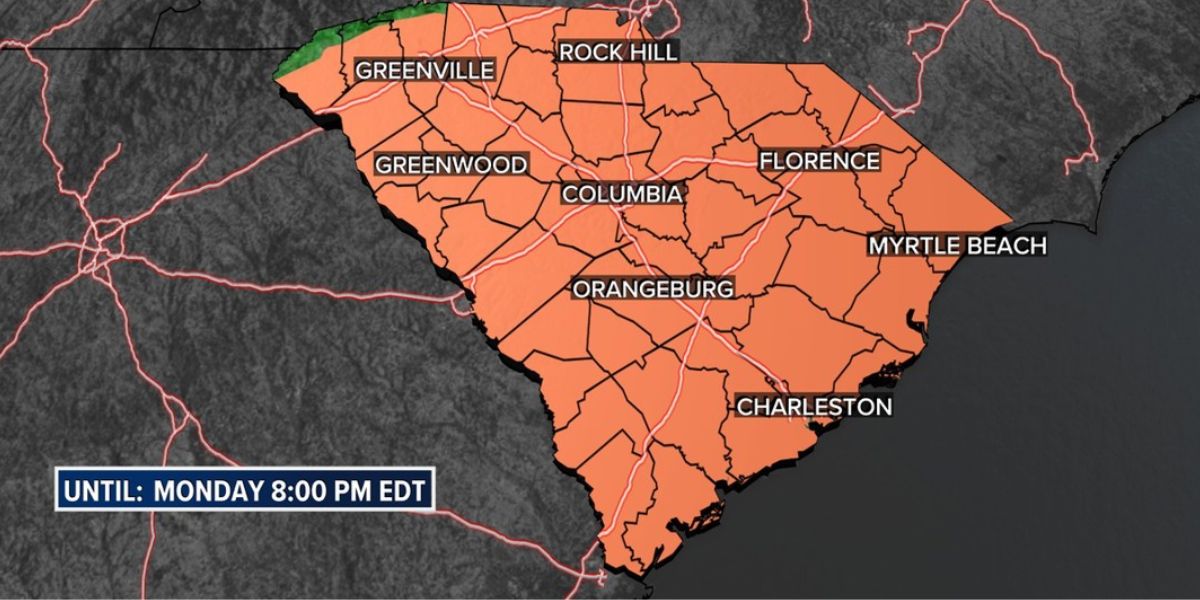 Showers Move Through Carolinas Today — Hot, Humid Weekend Ahead