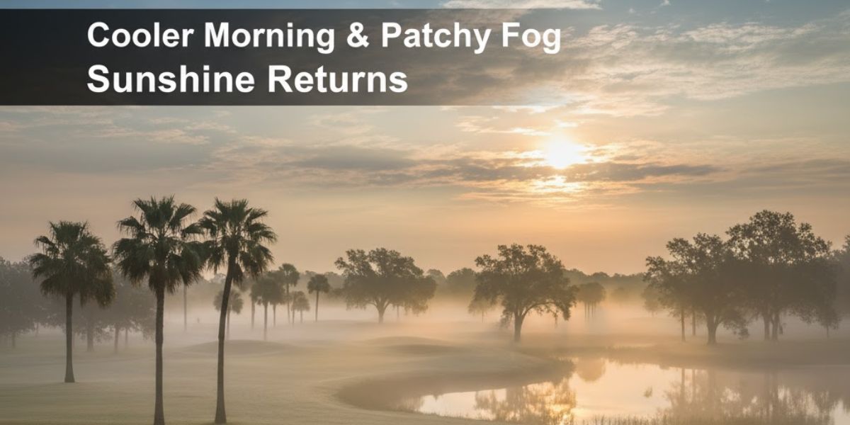 Cooler Morning and Patchy Fog Expected Before Sunshine Returns Across Central Florida