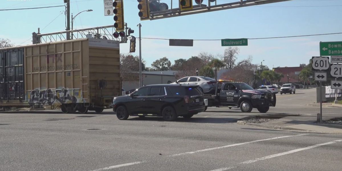 Train–Vehicle Collision Blocks Busy Road in Orangeburg